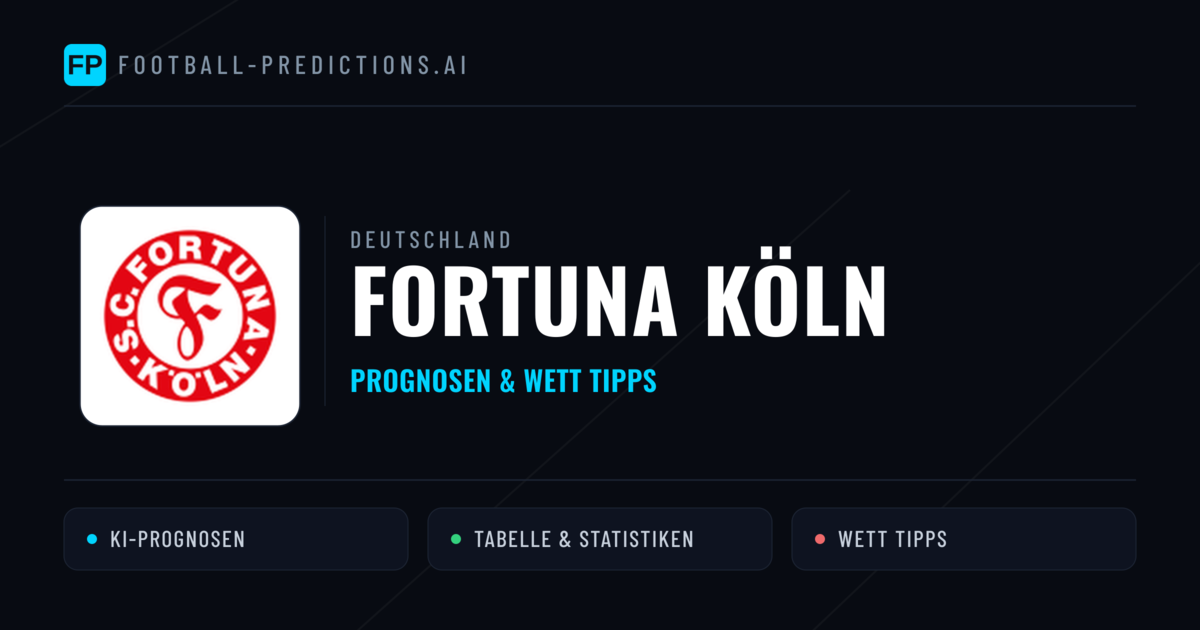 Fortuna Köln Prognosen & Statistiken