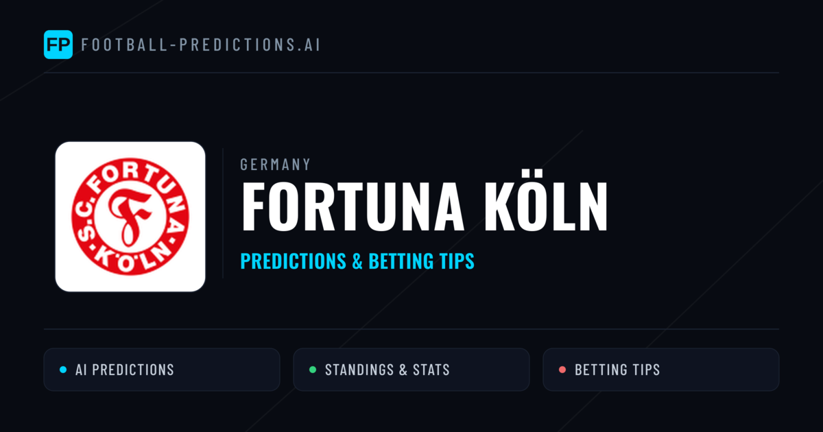 Fortuna Köln Predictions & Stats