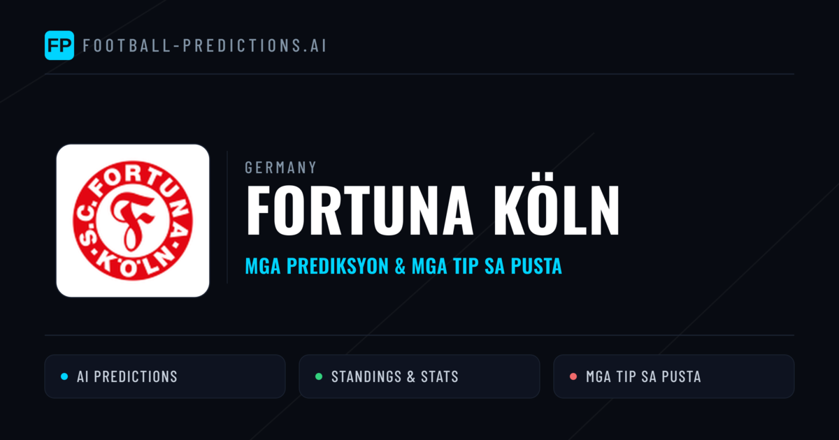 Fortuna Köln Predictions & Stats
