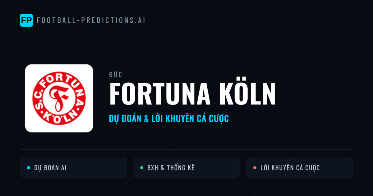 Fortuna Köln Dự đoán & Thống kê