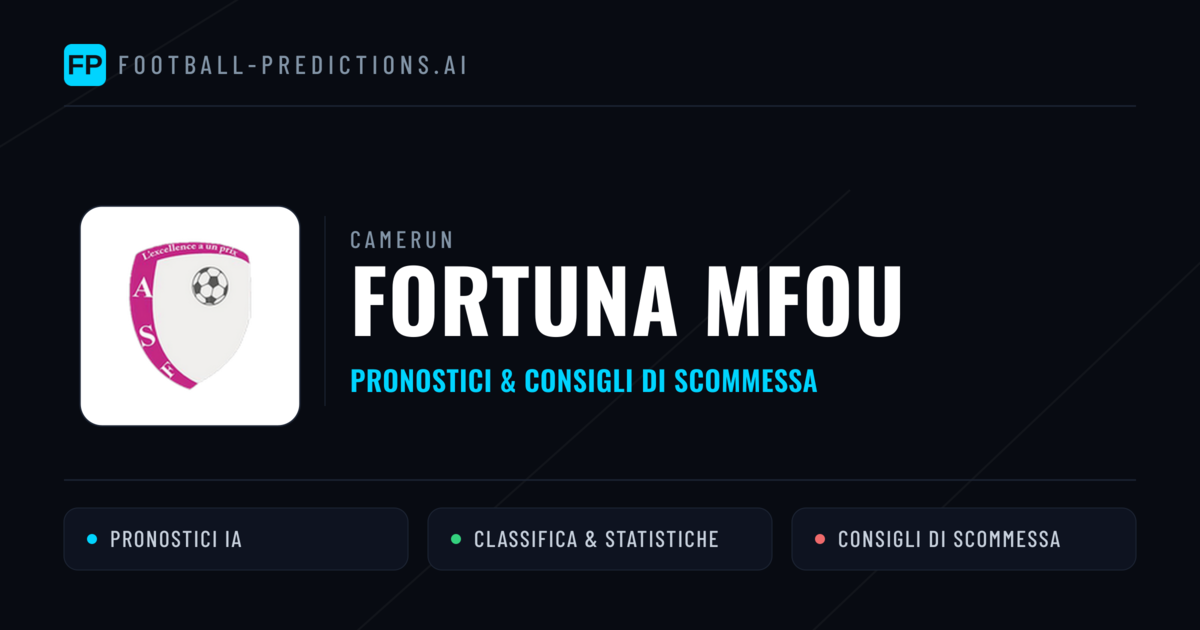 Pronostici e Statistiche Fortuna Mfou