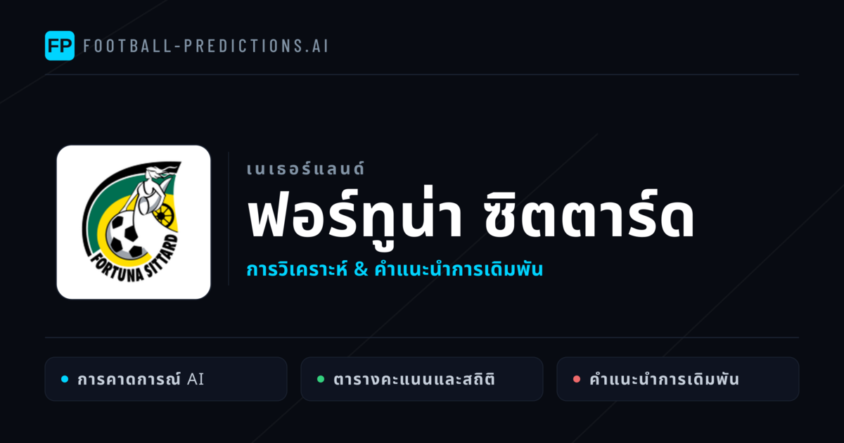 ฟอร์ทูน่า ซิตตาร์ด การวิเคราะห์และสถิติ