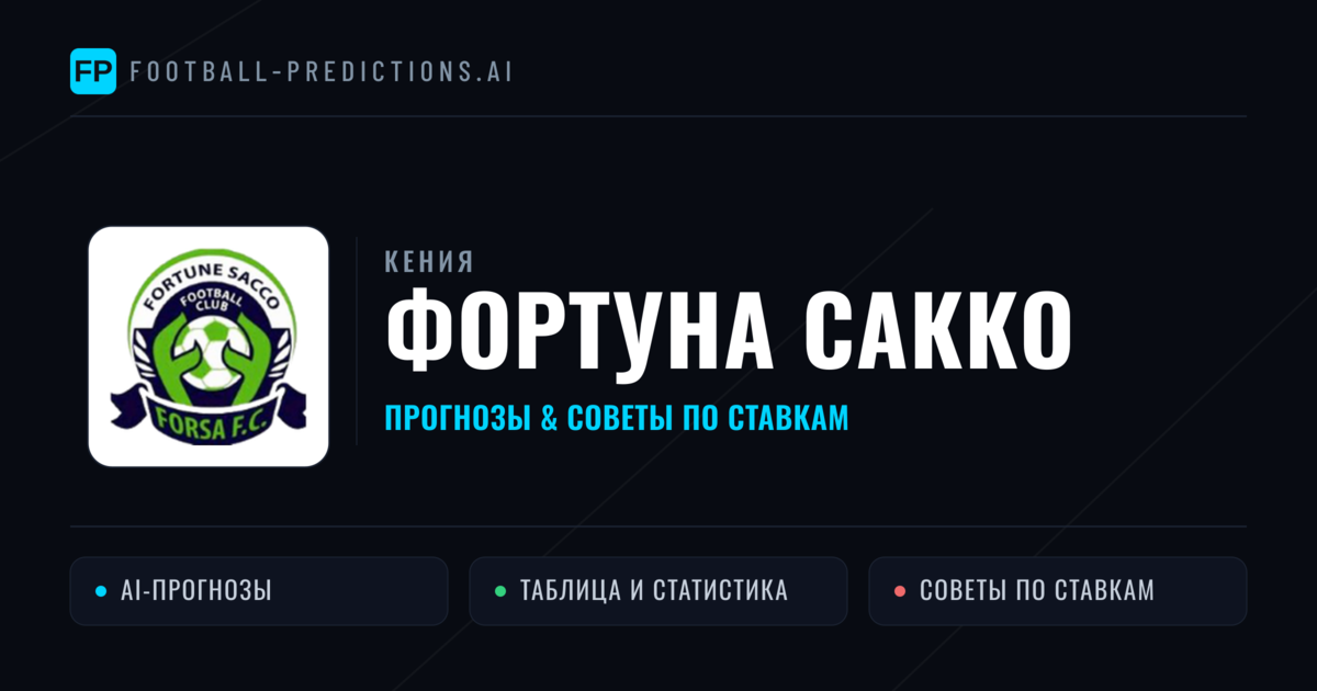 Фортуна Сакко прогнозы и статистика