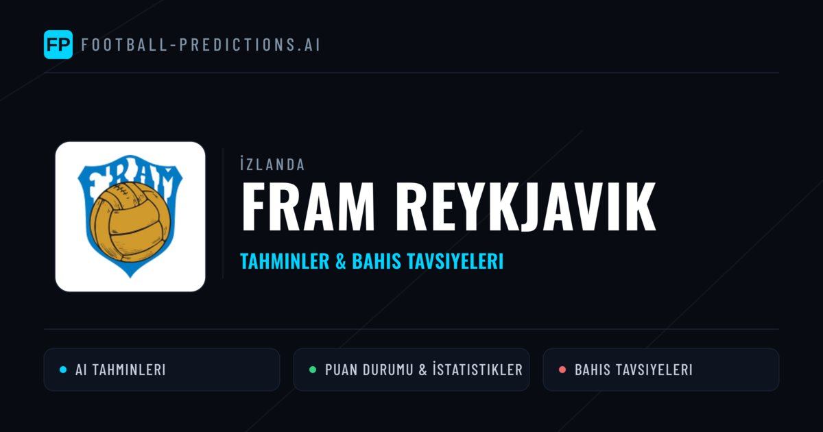Fram Reykjavik Tahminleri & İstatistikler