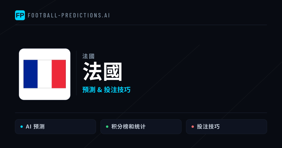 法國 運彩分析|足球預測與數據