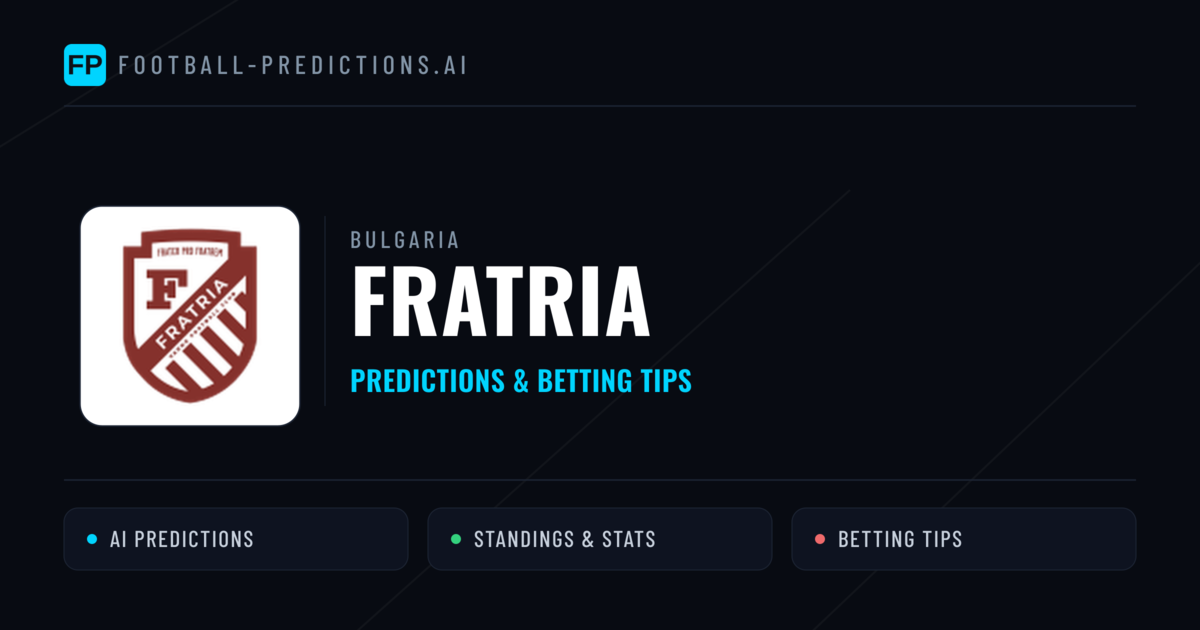 Fratria Predictions & Stats