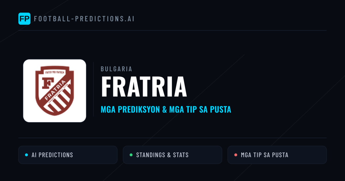 Fratria Predictions & Stats