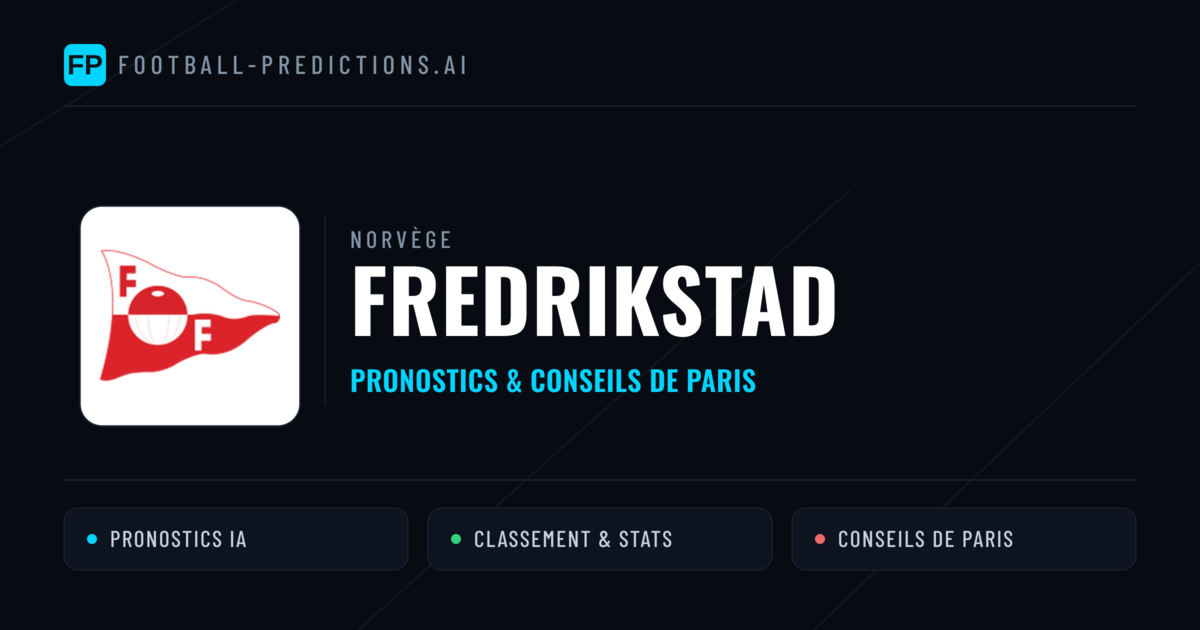 Fredrikstad Pronostics & Statistiques