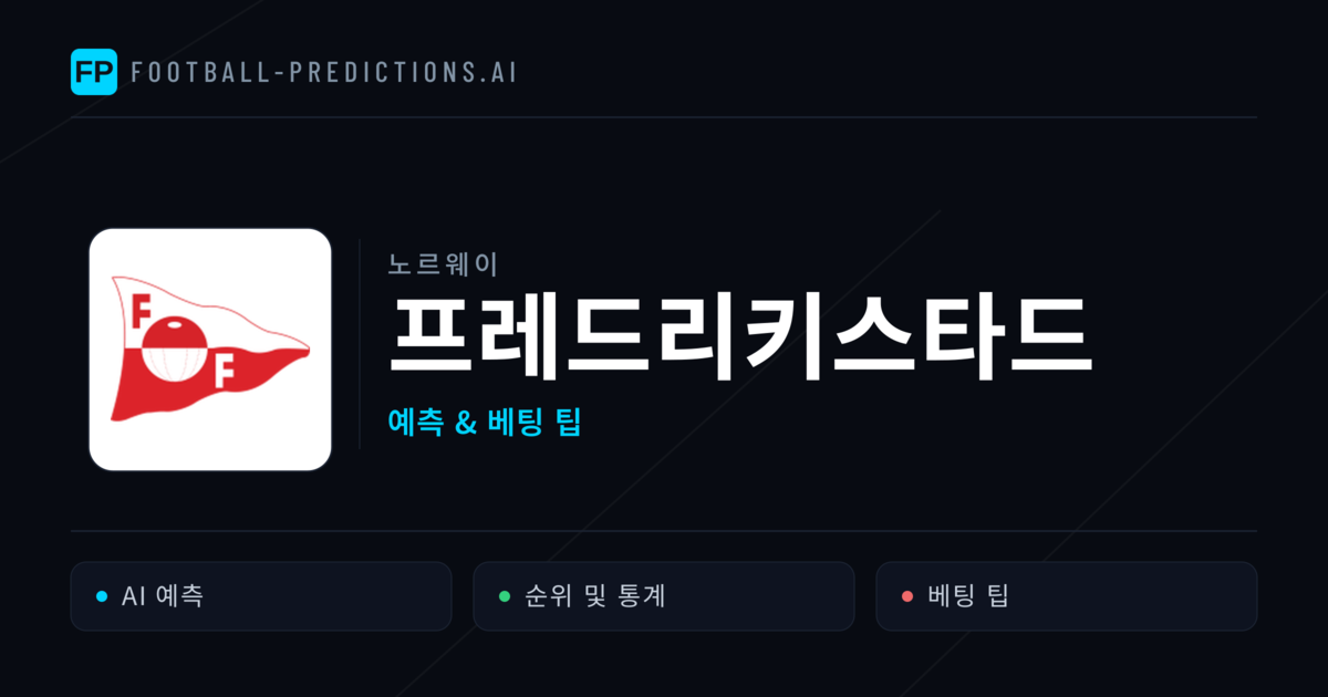 프레드리키스타드 축구 예측 & 통계