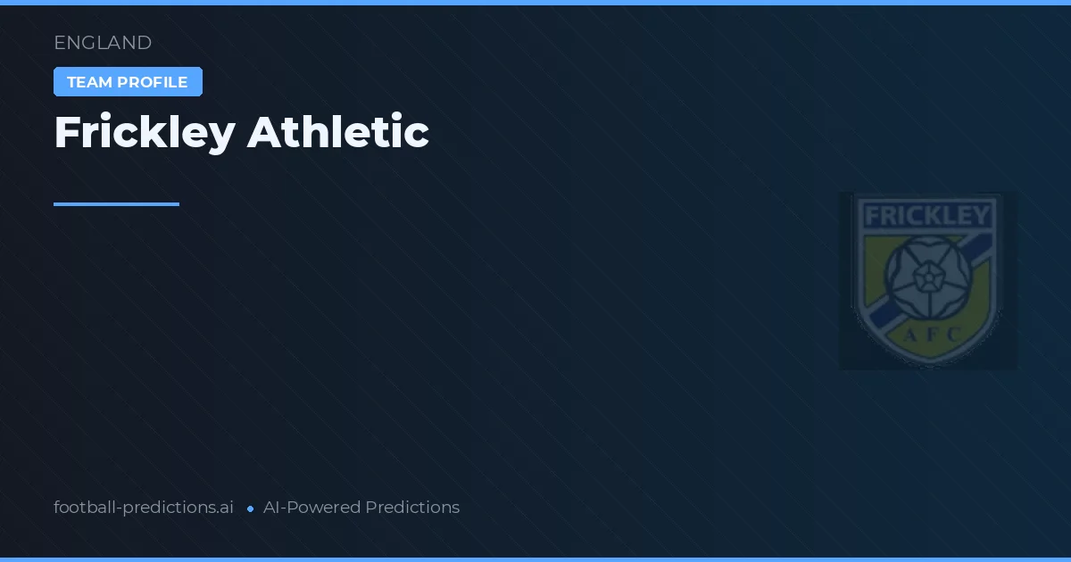Frickley Athletic Pronostics & Statistiques