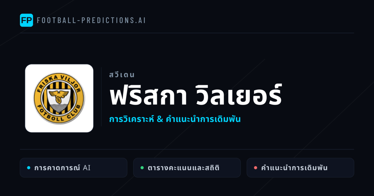 ฟริสกา วิลเยอร์ การวิเคราะห์และสถิติ