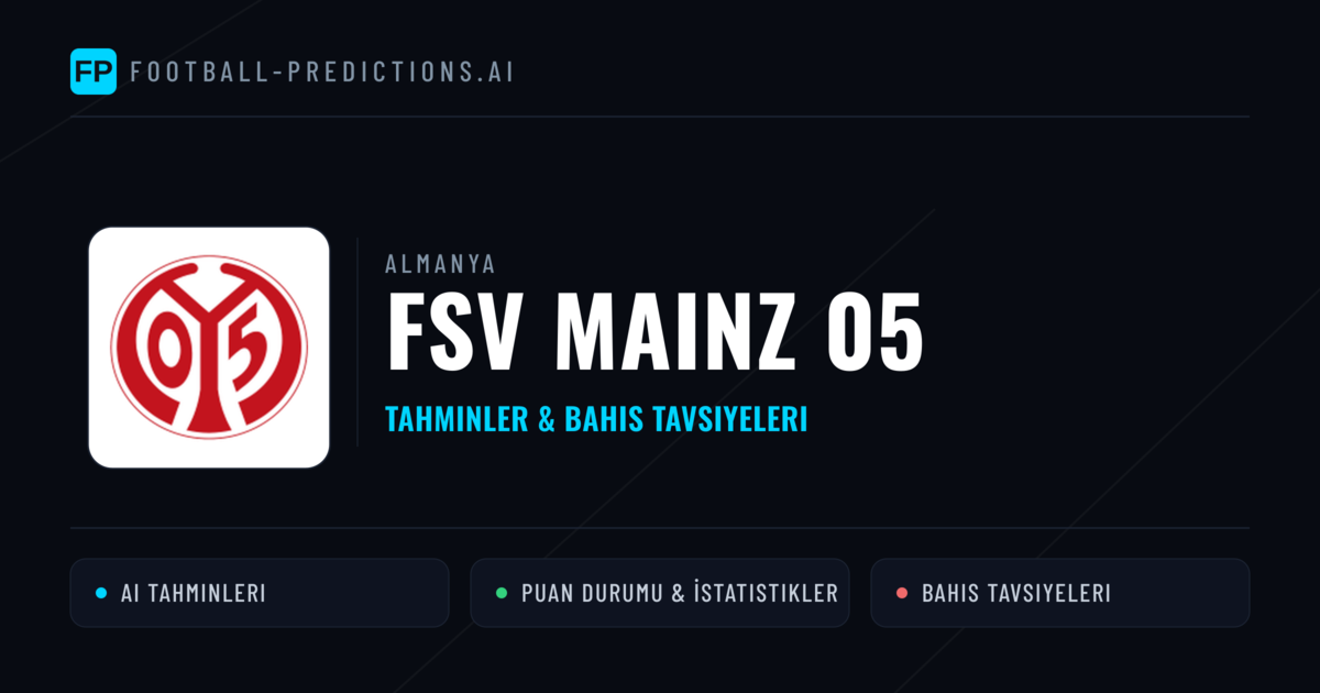 FSV Mainz 05 Tahminleri & İstatistikler
