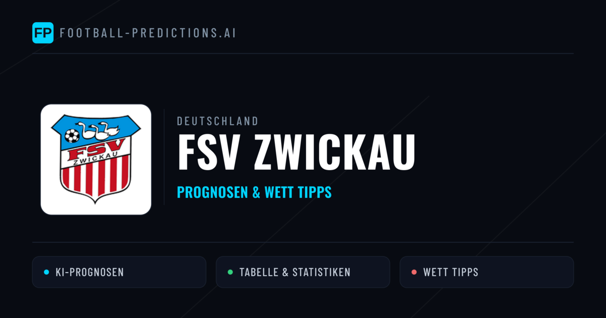 FSV Zwickau Prognosen & Statistiken