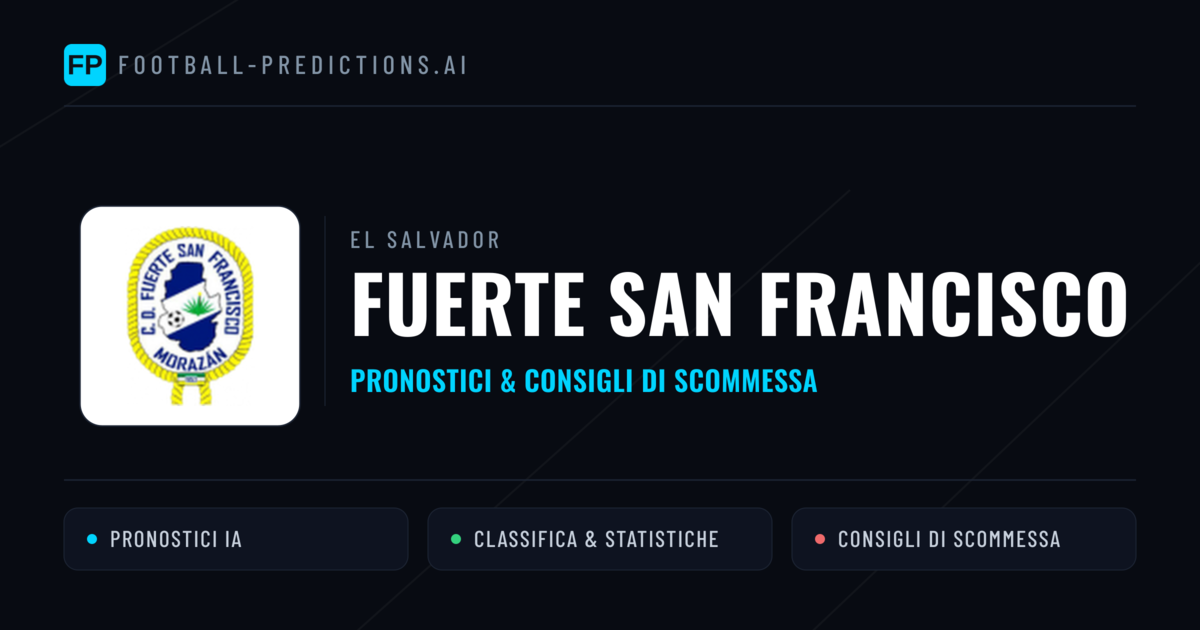 Pronostici e Statistiche Fuerte San Francisco