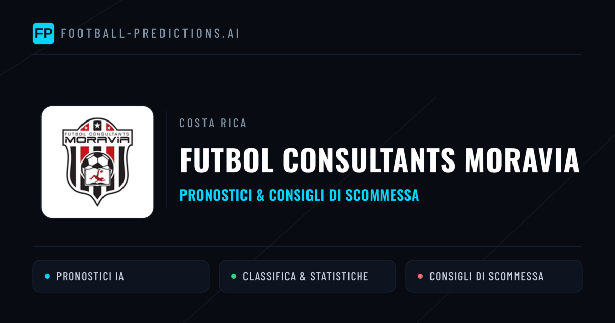 Pronostici e Statistiche Futbol Consultants Moravia