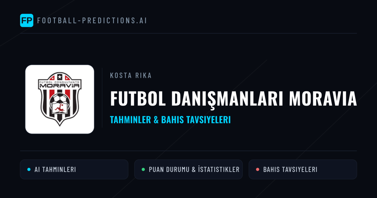 Futbol Danışmanları Moravia Tahminleri & İstatistikler