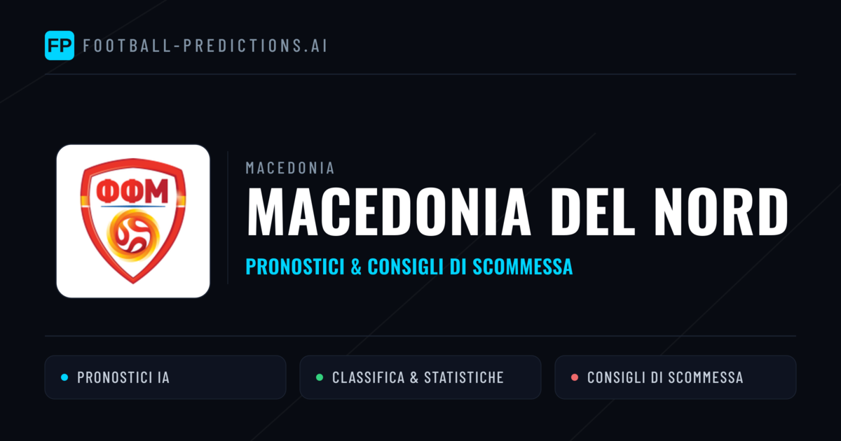 Pronostici e Statistiche Macedonia del Nord