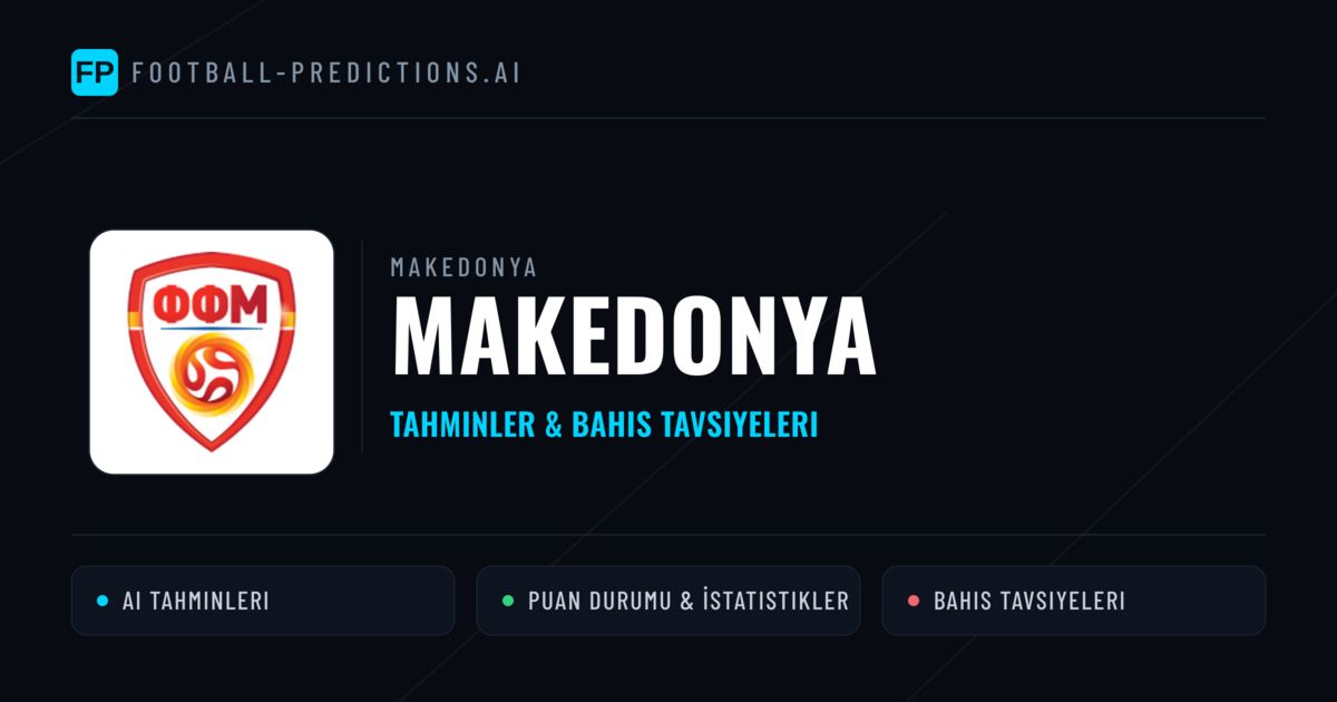 Makedonya Tahminleri & İstatistikler
