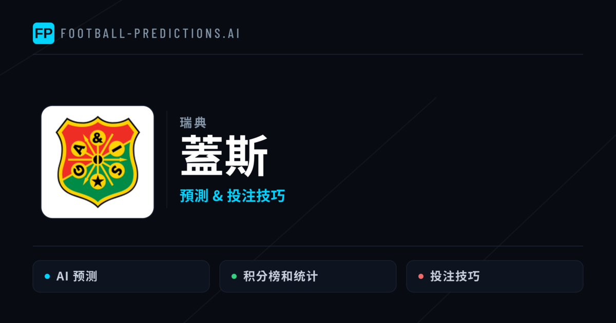 蓋斯 運彩分析｜足球預測與數據