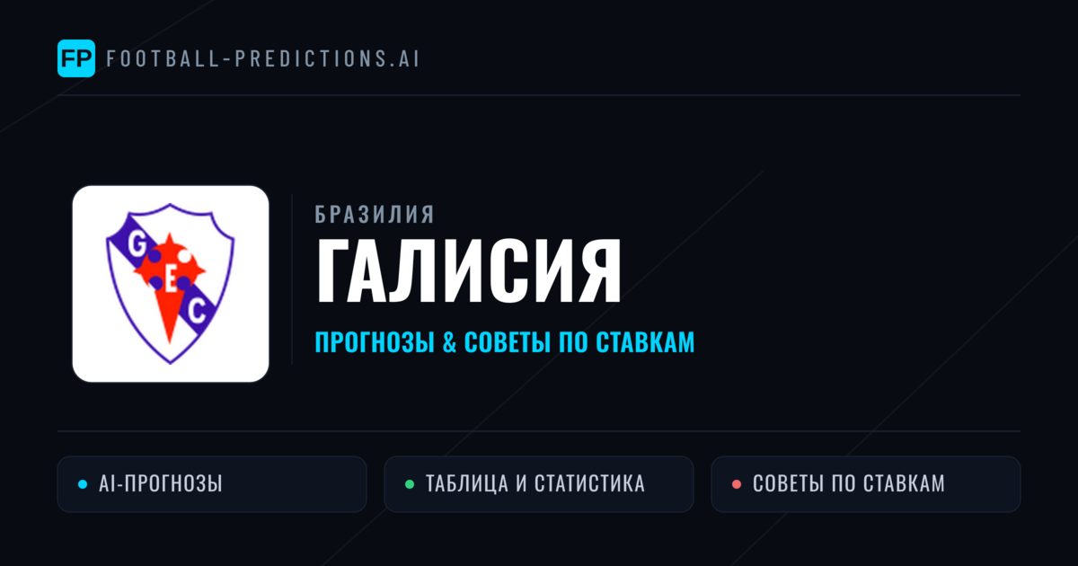 Галисия прогнозы и статистика
