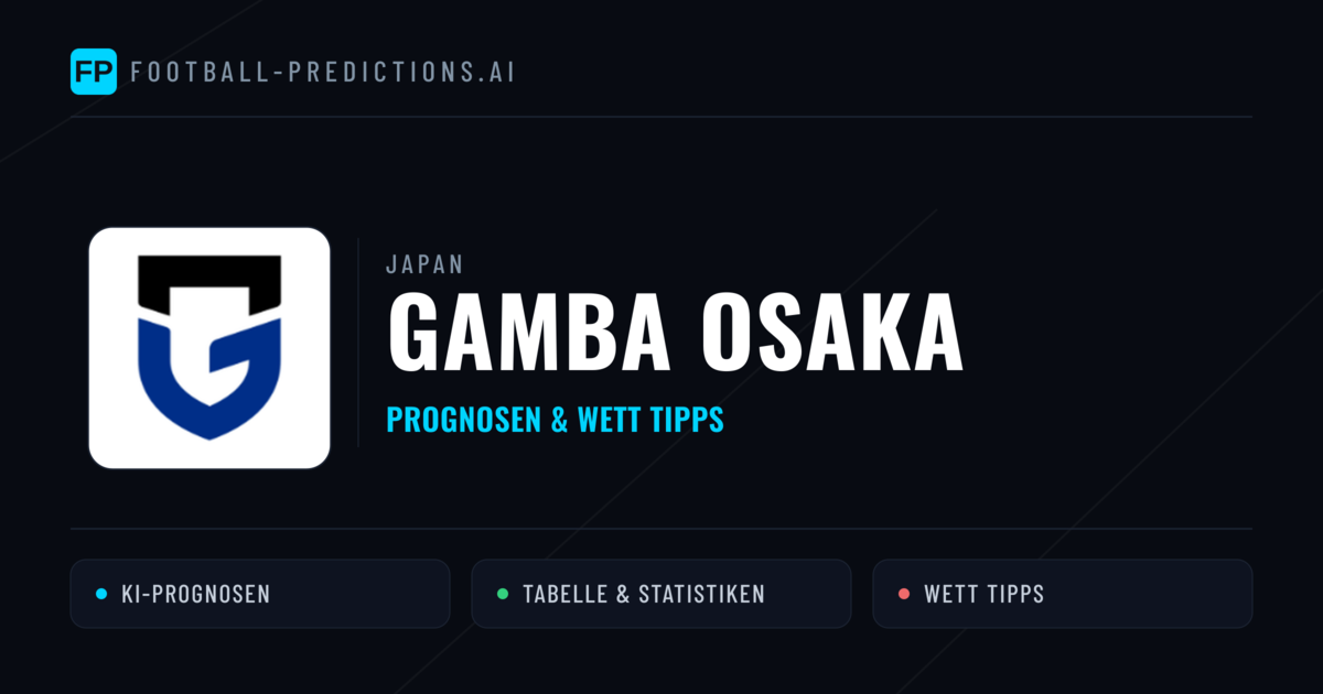 Gamba Osaka Prognosen & Statistiken