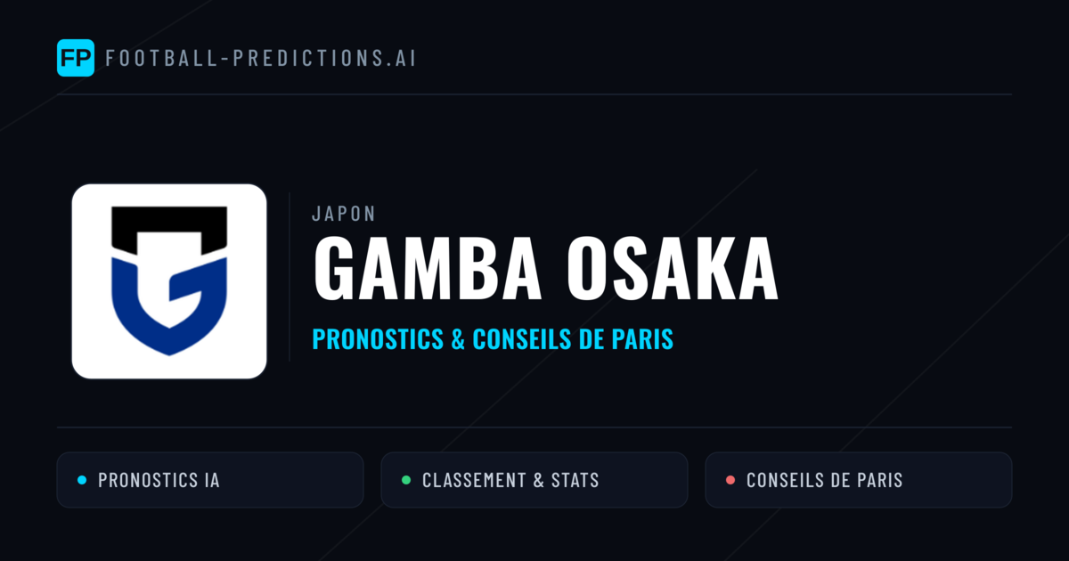 Gamba Osaka Pronostics & Statistiques