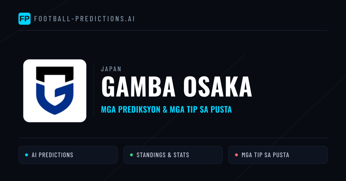 Gamba Osaka Predictions & Stats