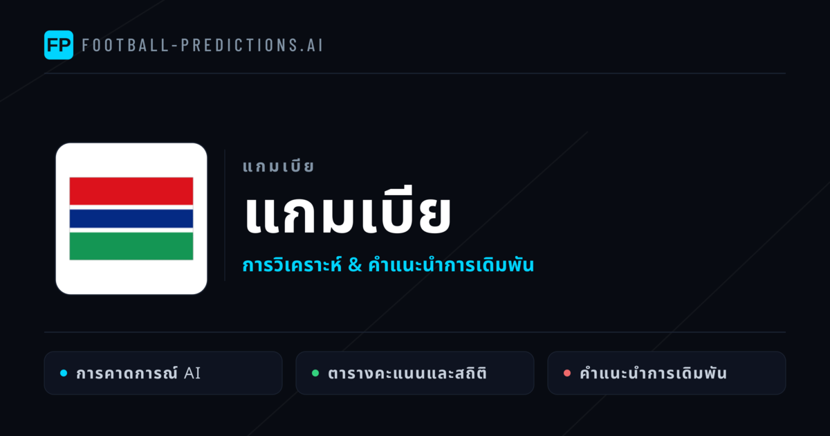แกมเบีย การวิเคราะห์และสถิติ