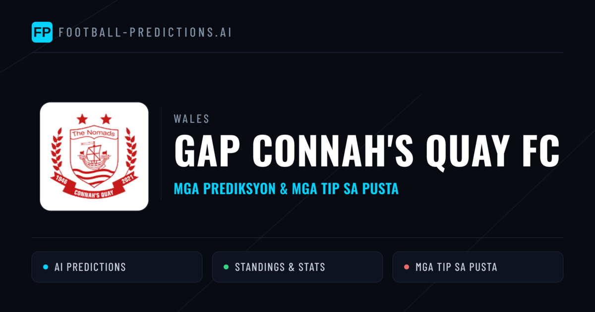 GAP Connah's Quay FC Predictions & Stats