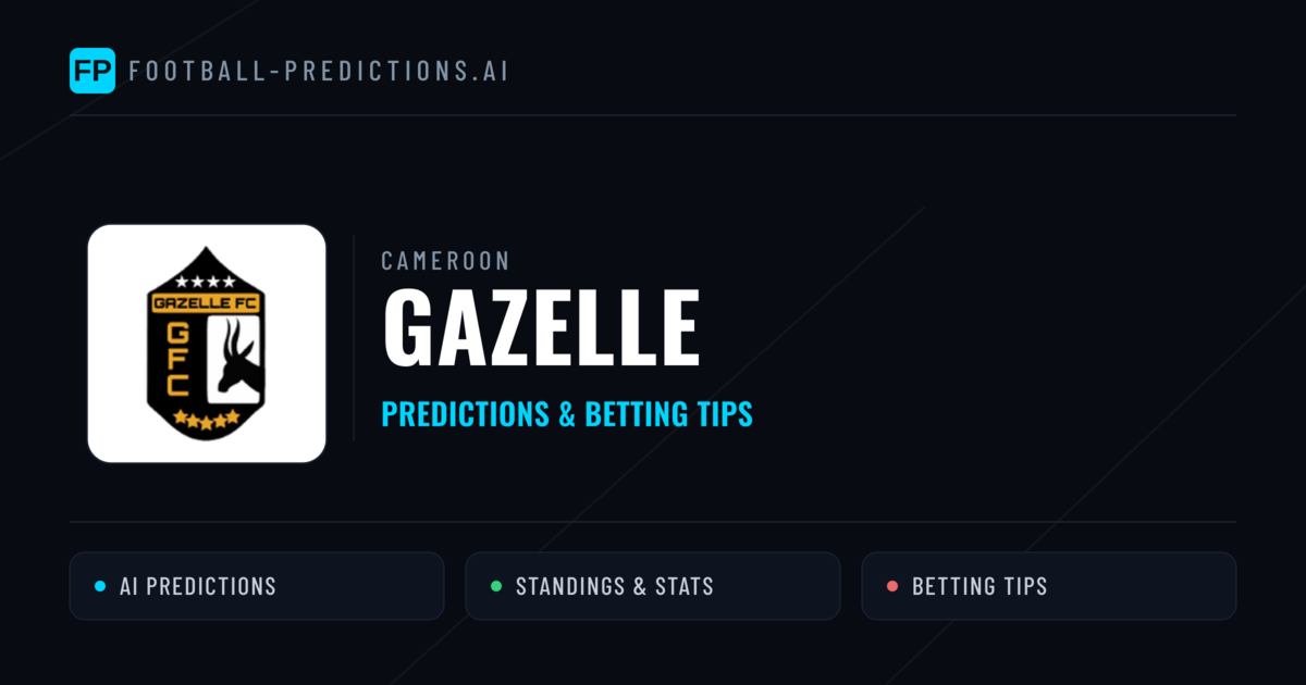 Gazelle Predictions & Stats