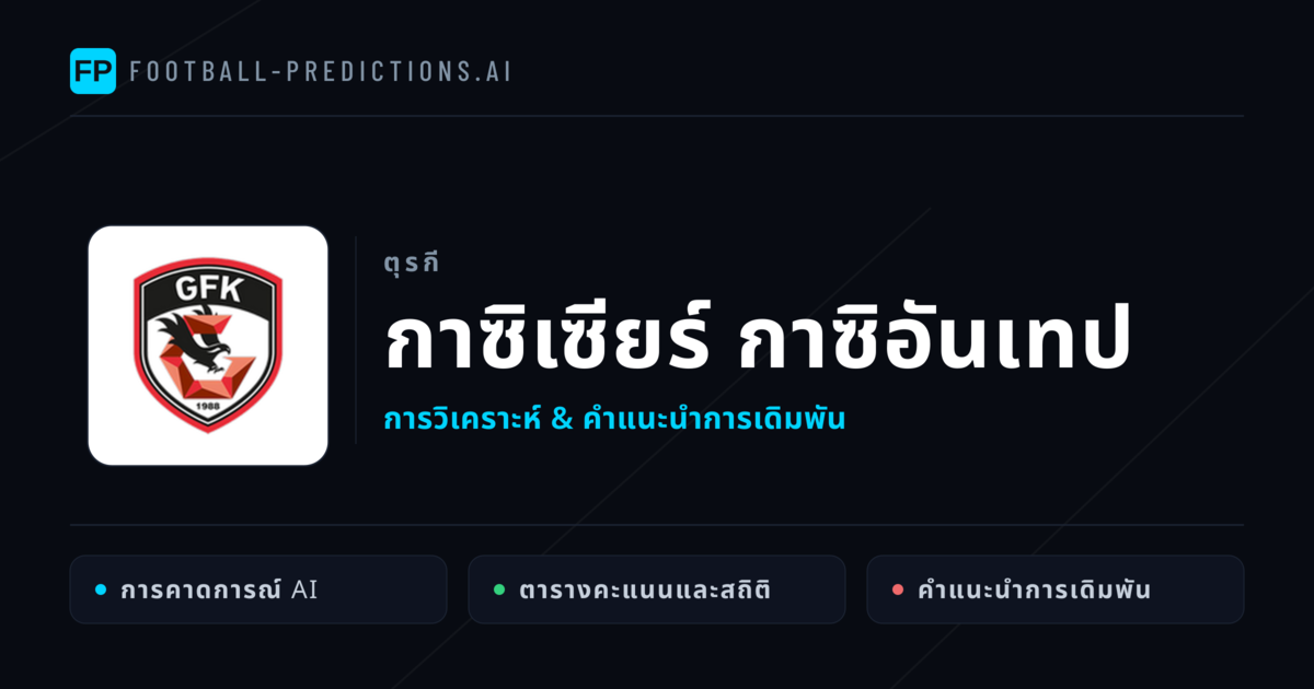 กาซิเซียร์ กาซิอันเทป การวิเคราะห์และสถิติ