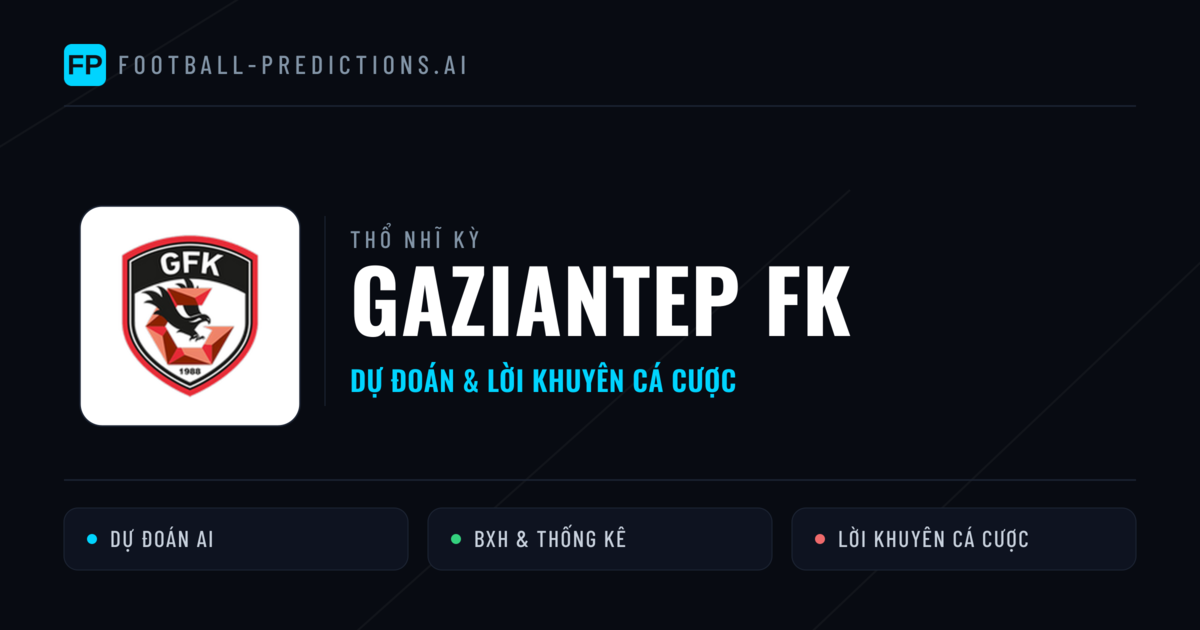 Gaziantep FK Dự đoán & Thống kê