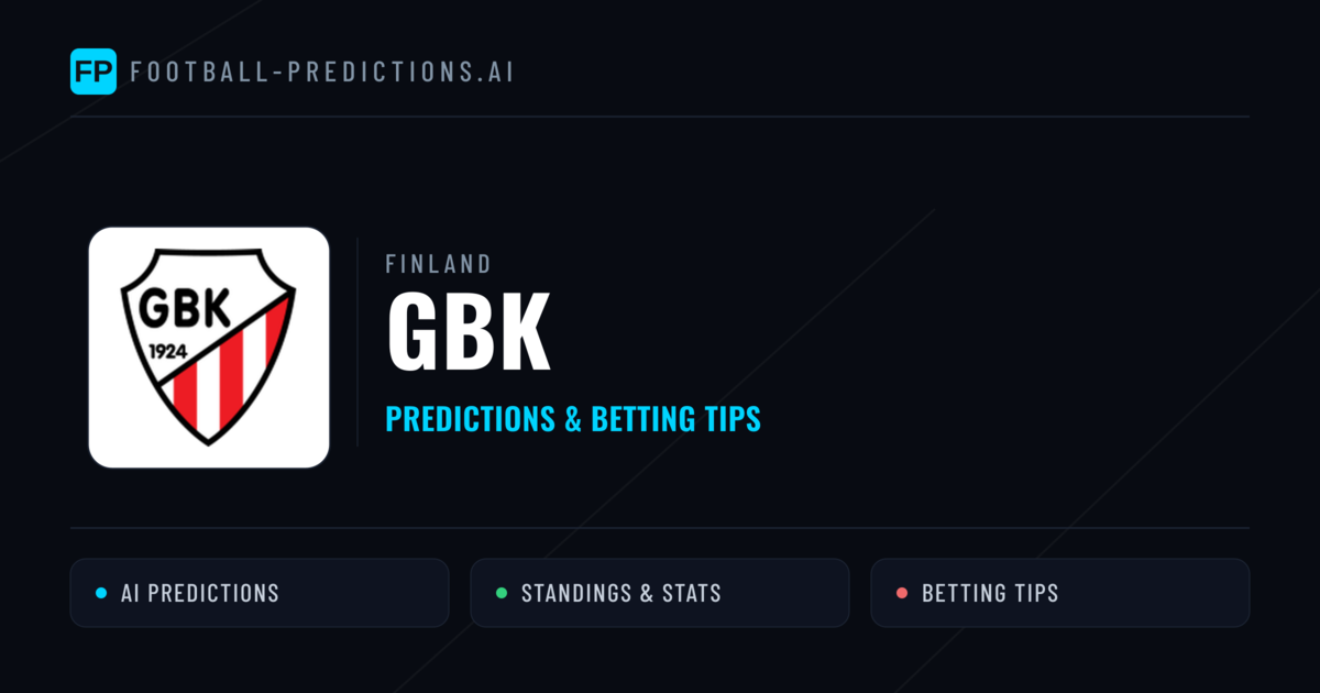 GBK Predictions & Stats