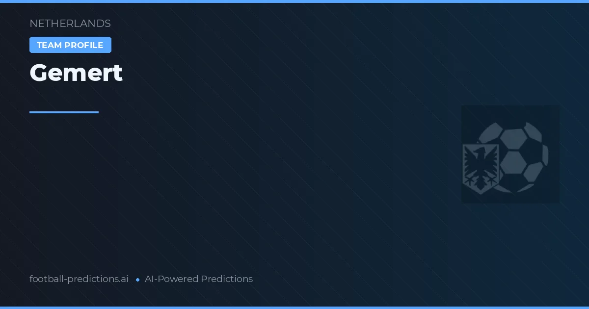 Gemert Predictions & Stats