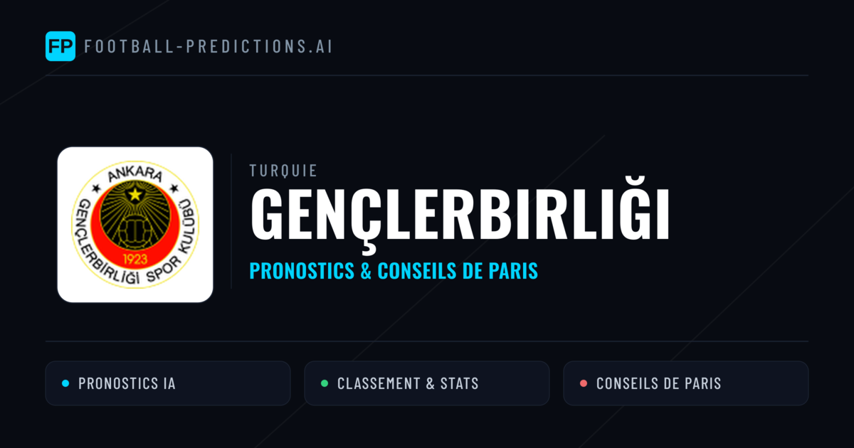 Gençlerbirliği Pronostics & Statistiques