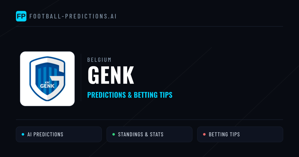 Genk Predictions & Stats