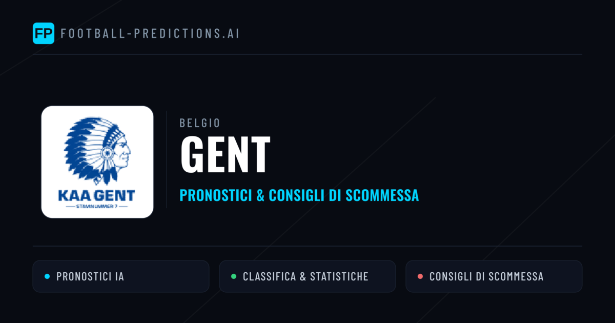 Pronostici e Statistiche Gent