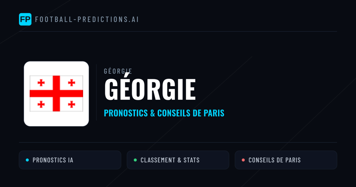 Géorgie Pronostics & Statistiques