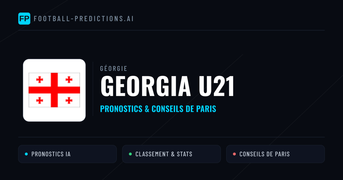 Georgia U21 Pronostics & Statistiques