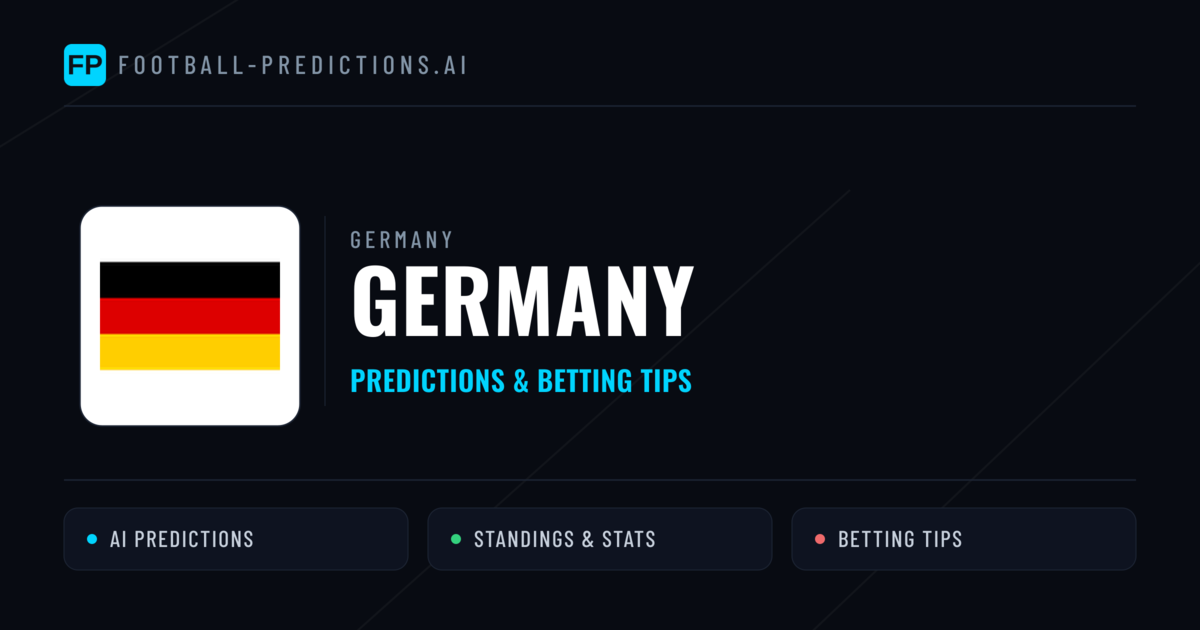 Germany Predictions & Stats