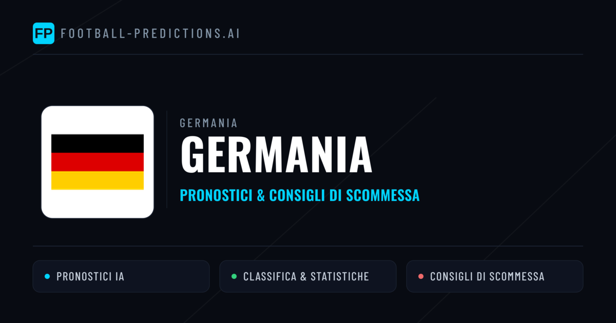 Pronostici e Statistiche Germania