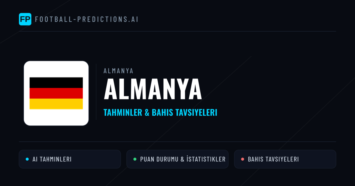 Almanya Tahminleri & İstatistikler