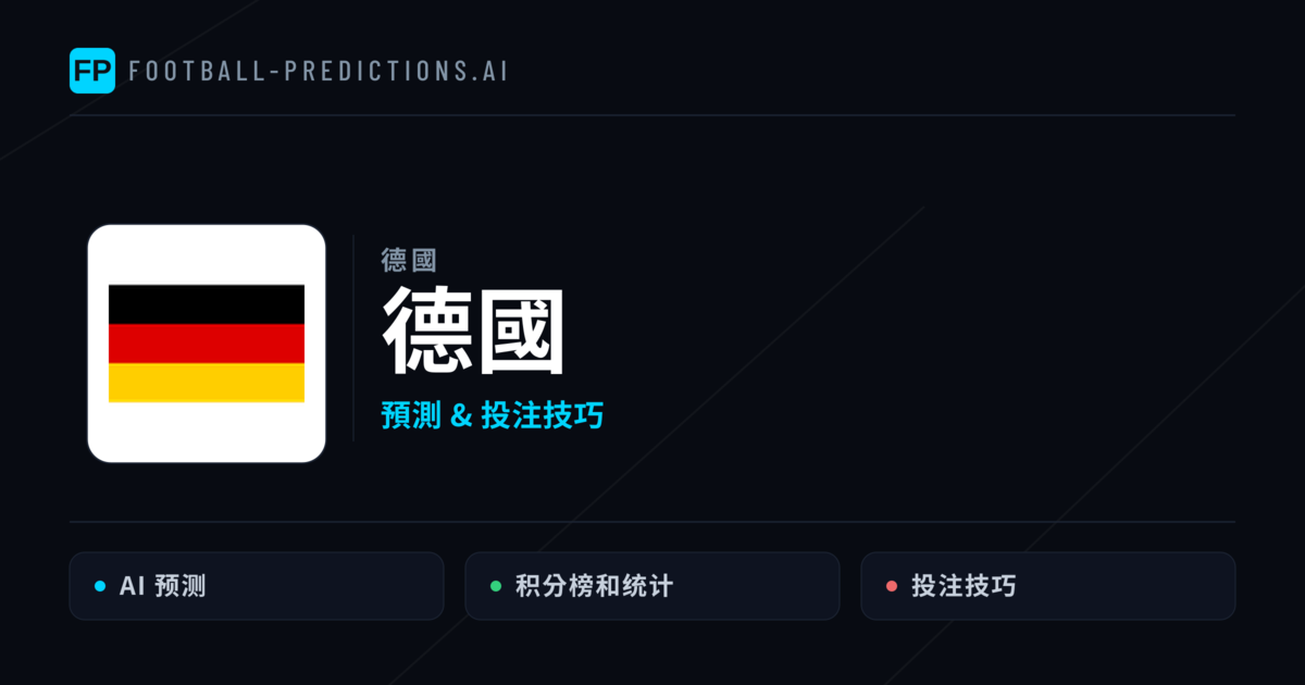德國 運彩分析|足球預測與數據