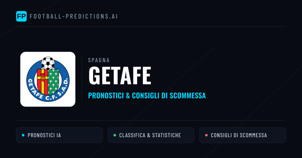 Pronostici e Statistiche Getafe