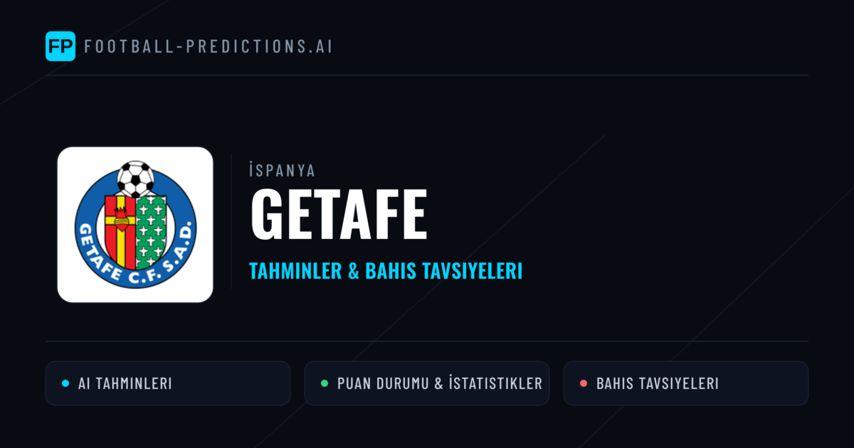 Getafe Tahminleri & İstatistikler