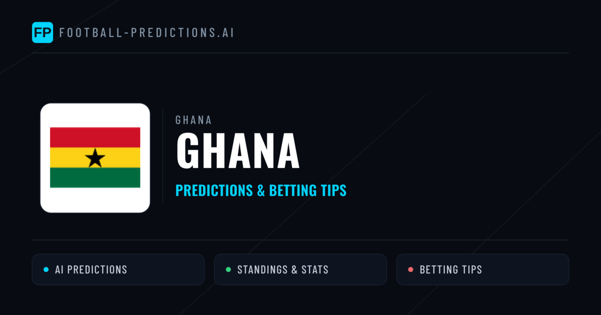 Ghana Predictions & Stats