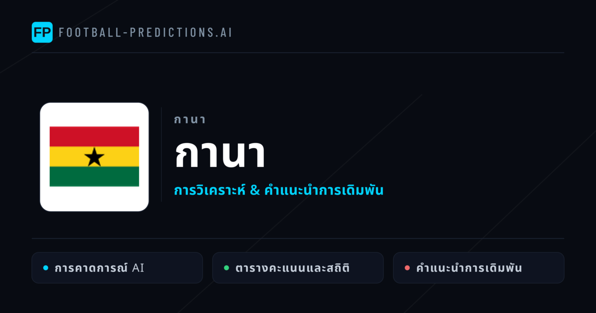 กานา การวิเคราะห์และสถิติ