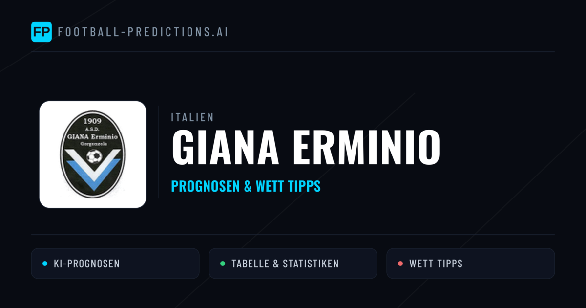 Giana Erminio Prognosen & Statistiken