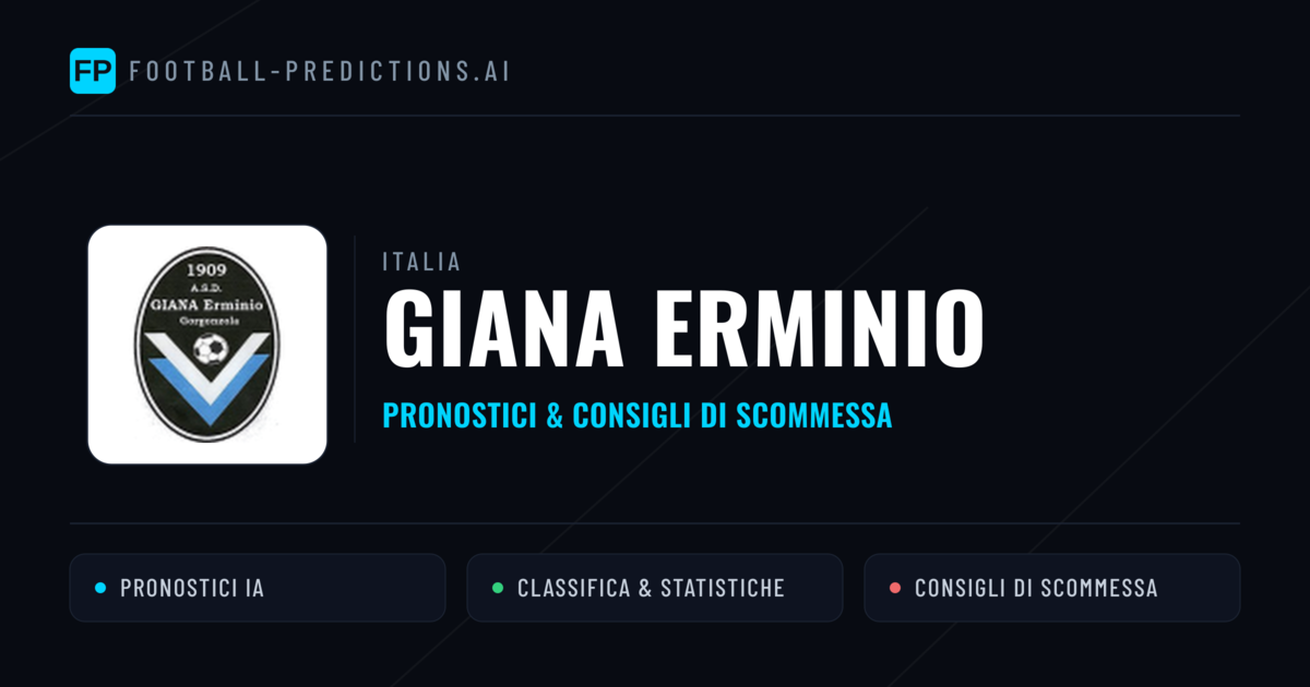 Pronostici e Statistiche Giana Erminio