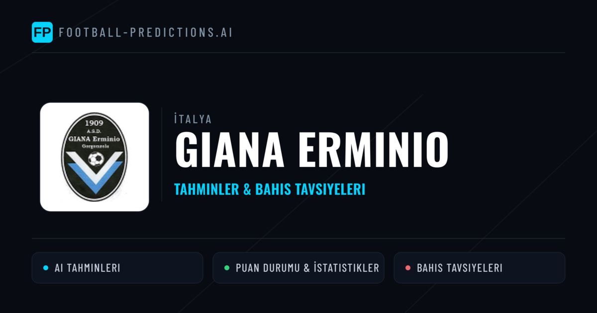 Giana Erminio Tahminleri & İstatistikler